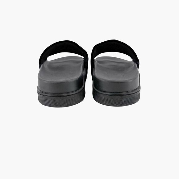 Christian Louboutin 'Navy Pool' Slide Sandals Size 37 US 7 Black Velvet Logo 34 - Picture 7 of 12